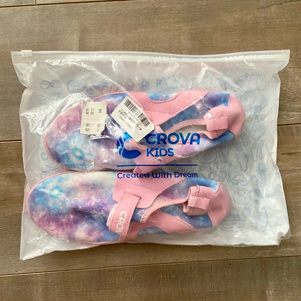 CROVA Kids Water Sports Ultra Light Totally Drainage Quick-Dry Aqua Shoes
